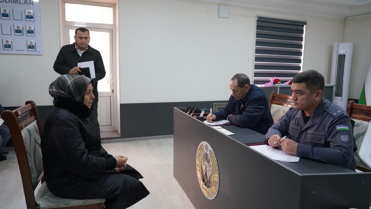 Shahrixon tumanida Andijon viloyati 3-sektorining sayyor qabuli oʻtkazildi