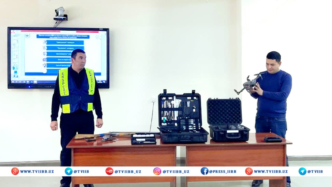 Тошкент вилояти ИИБ Эксперт-криминалистика маркази ходимлари томонидан лицей ўқувчилари учун маҳорат дарси ўтказилди
