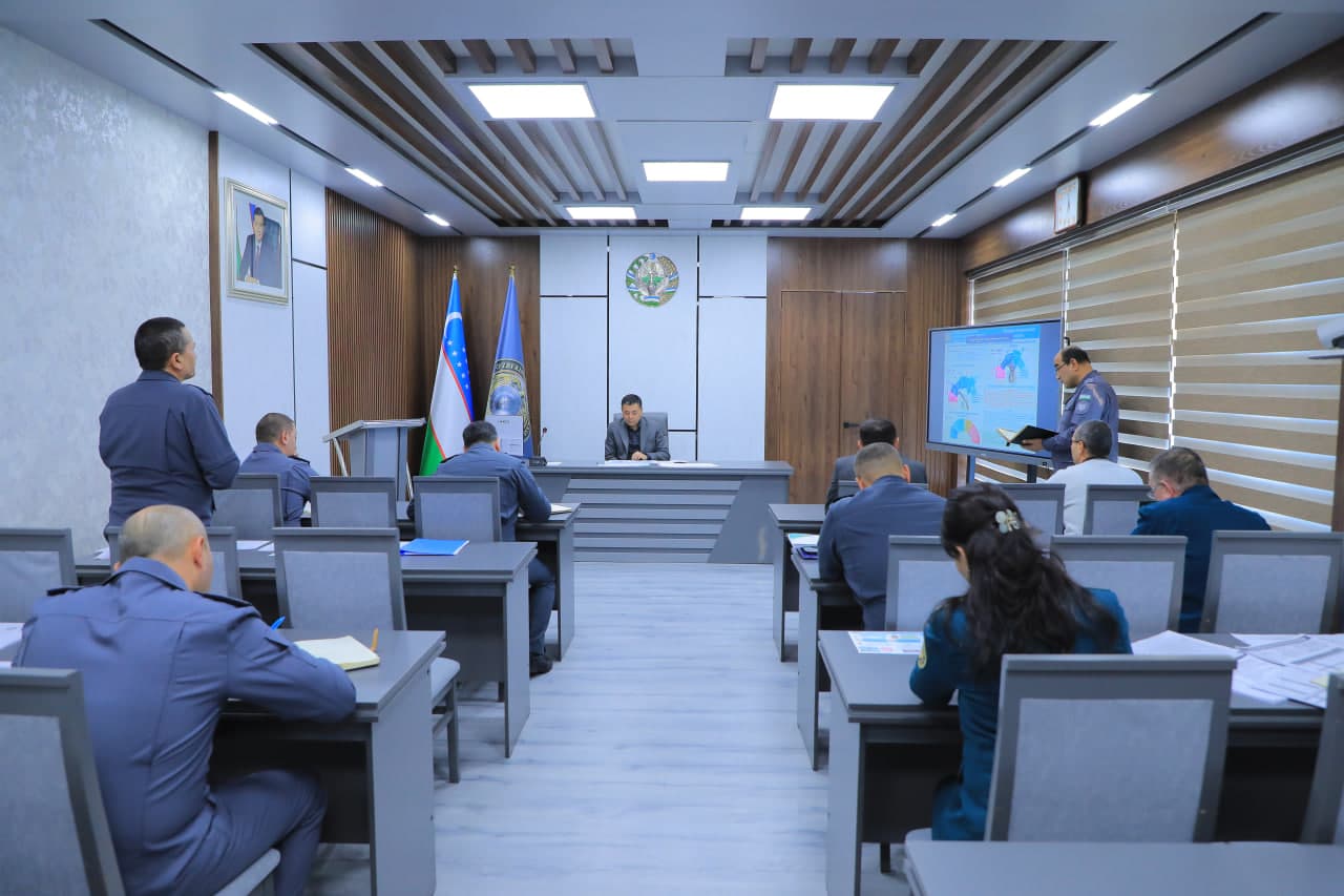 В зале заседаний УВД Наманганской области под председательством полковника Шухрата Алиева состоялось презентационное заседание