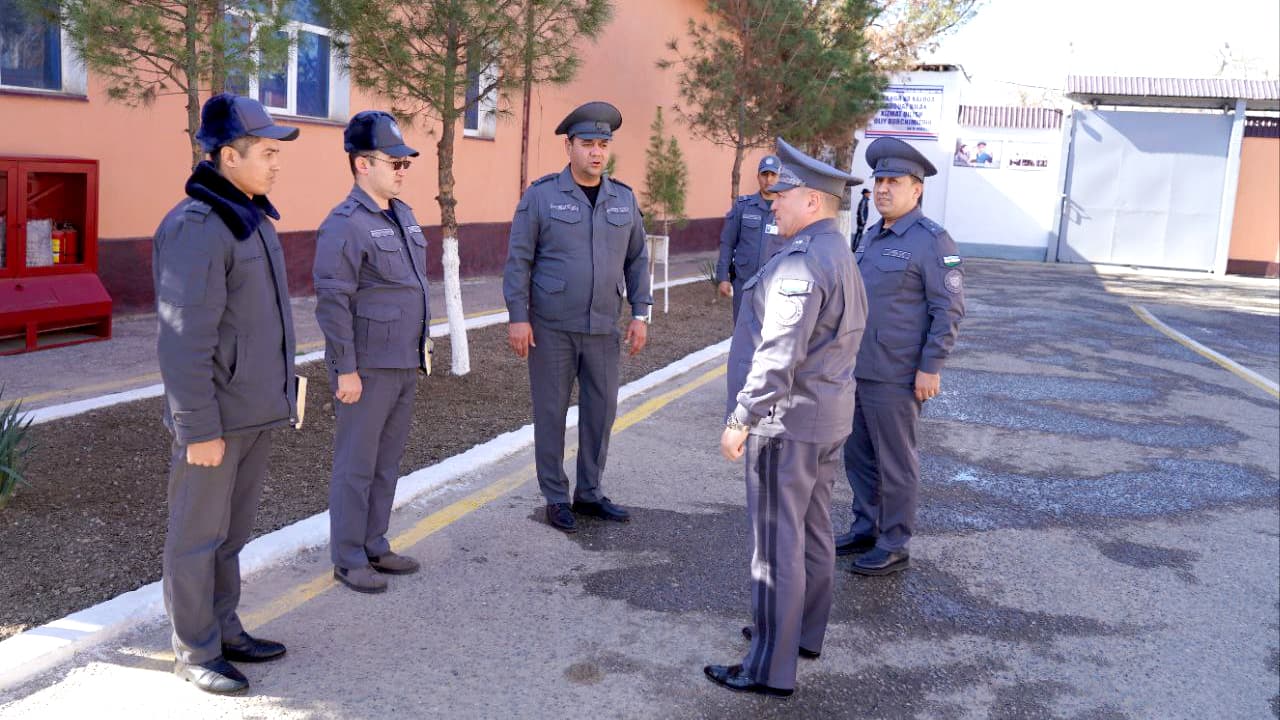 Ichki ishlar vaziri oʻrinbosari general-mayor Baxodir Mirzaraximov Qashqadaryo viloyatida oʻrganishlarni boshladi