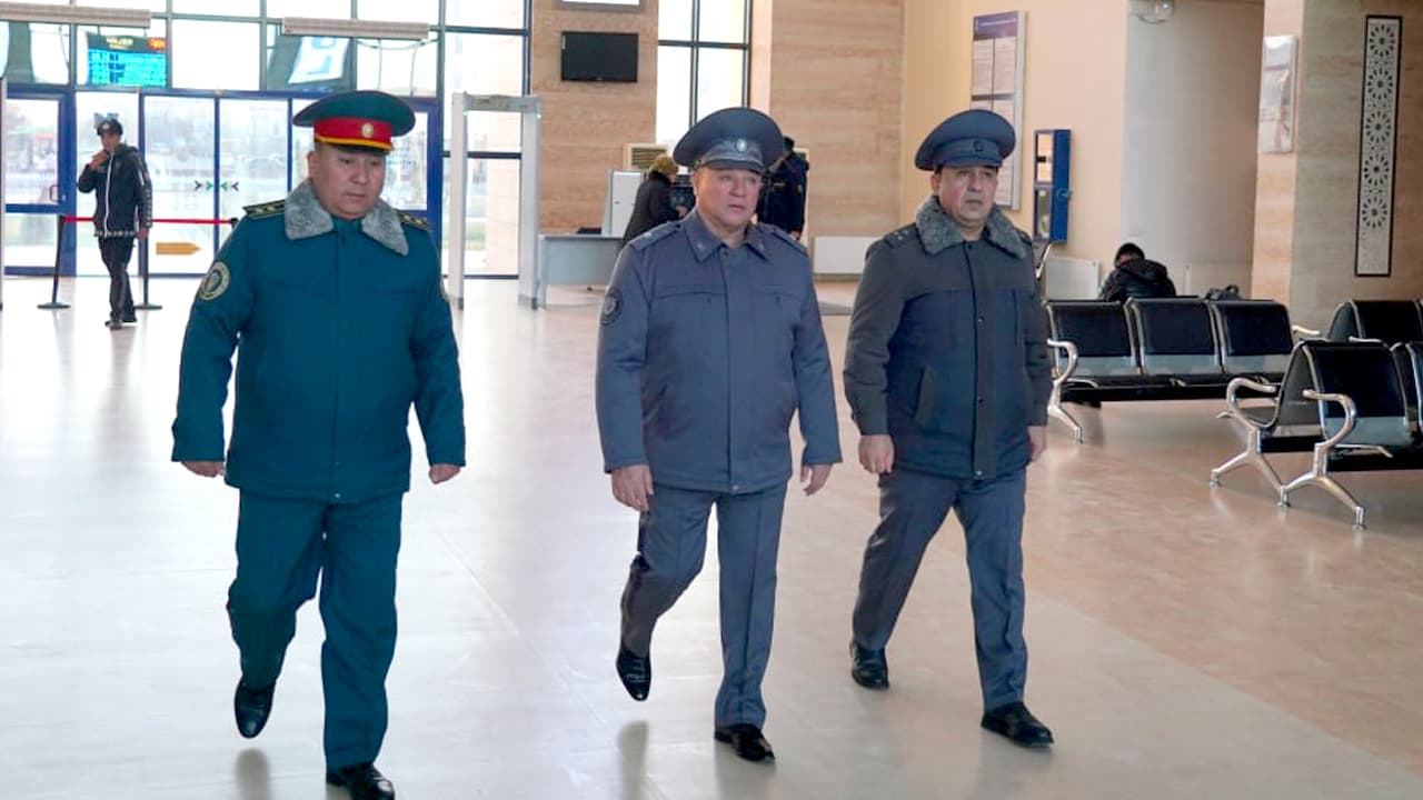 The Deputy Minister of Internal Affairs, Major General Bahadir Mirzarahimov, visited the Transport Security Department of Kashkadarya region
