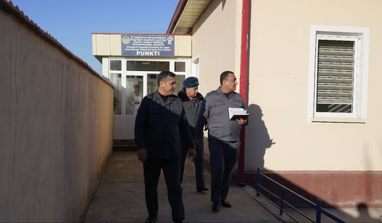 ИИВ Жамоат хавфсизлиги департаменти Ҳуқуқбузарликлар профилактикаси хизмати бошлиғи полковник Б.Э.Бердиалиев Сурхондарё вилоятидаги ижтимоий профилактика ҳолатини ўрганди