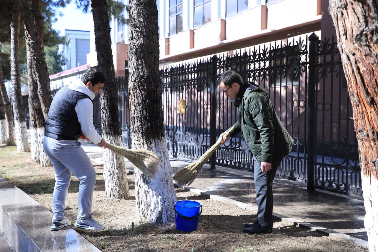 Ички ишлар вазирлигида Наврўз умумхалқ байрами олдидан хайрия ҳашар тадбирлари ташкил этилди