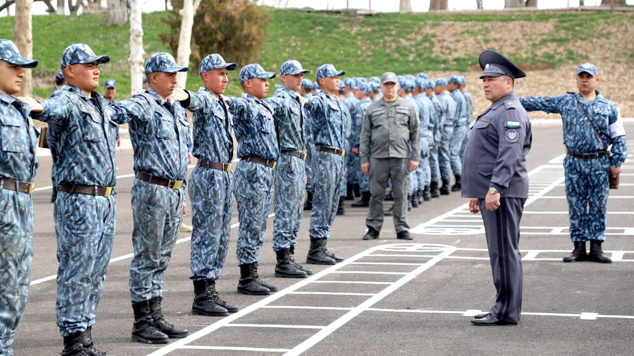 Ички ишлар вазирлиги Қоровул қўшинлари қўмондонлигига қарашли бирлашган дала ўқув марказига Ички ишлар вазири ўринбосари генерал-майор Баходир Мирзарахимов ташриф буюрди