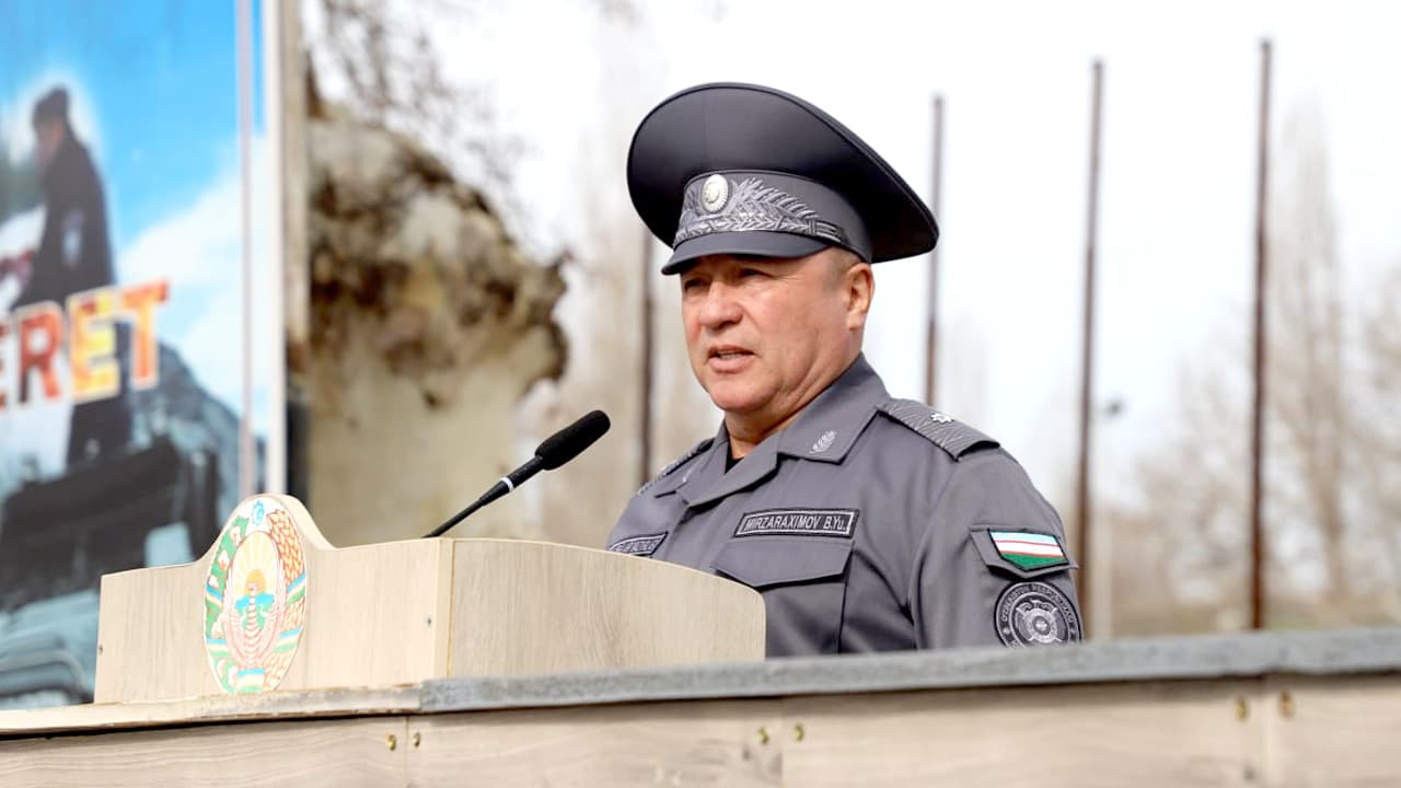 Ички ишлар вазирлиги Қоровул қўшинлари қўмондонлигига қарашли бирлашган дала ўқув марказига Ички ишлар вазири ўринбосари генерал-майор Баходир Мирзарахимов ташриф буюрди