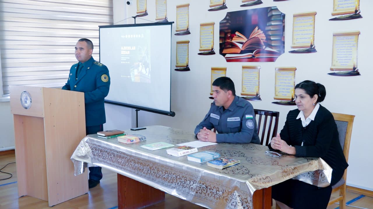 Среди молодых сотрудников, проходящих службу в подразделениях УВД Кашкадарьинской области, прошел интеллектуальный конкурс «Аждодлар изидан»