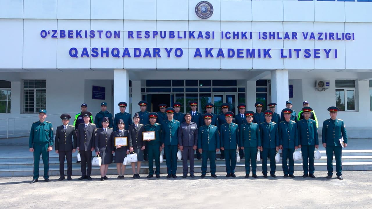 Среди молодых сотрудников, проходящих службу в подразделениях УВД Кашкадарьинской области, прошел интеллектуальный конкурс «Аждодлар изидан»