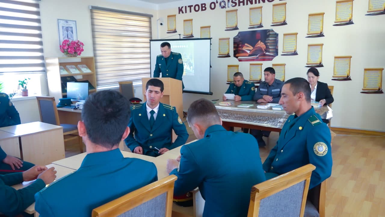 Среди молодых сотрудников, проходящих службу в подразделениях УВД Кашкадарьинской области, прошел интеллектуальный конкурс «Аждодлар изидан»