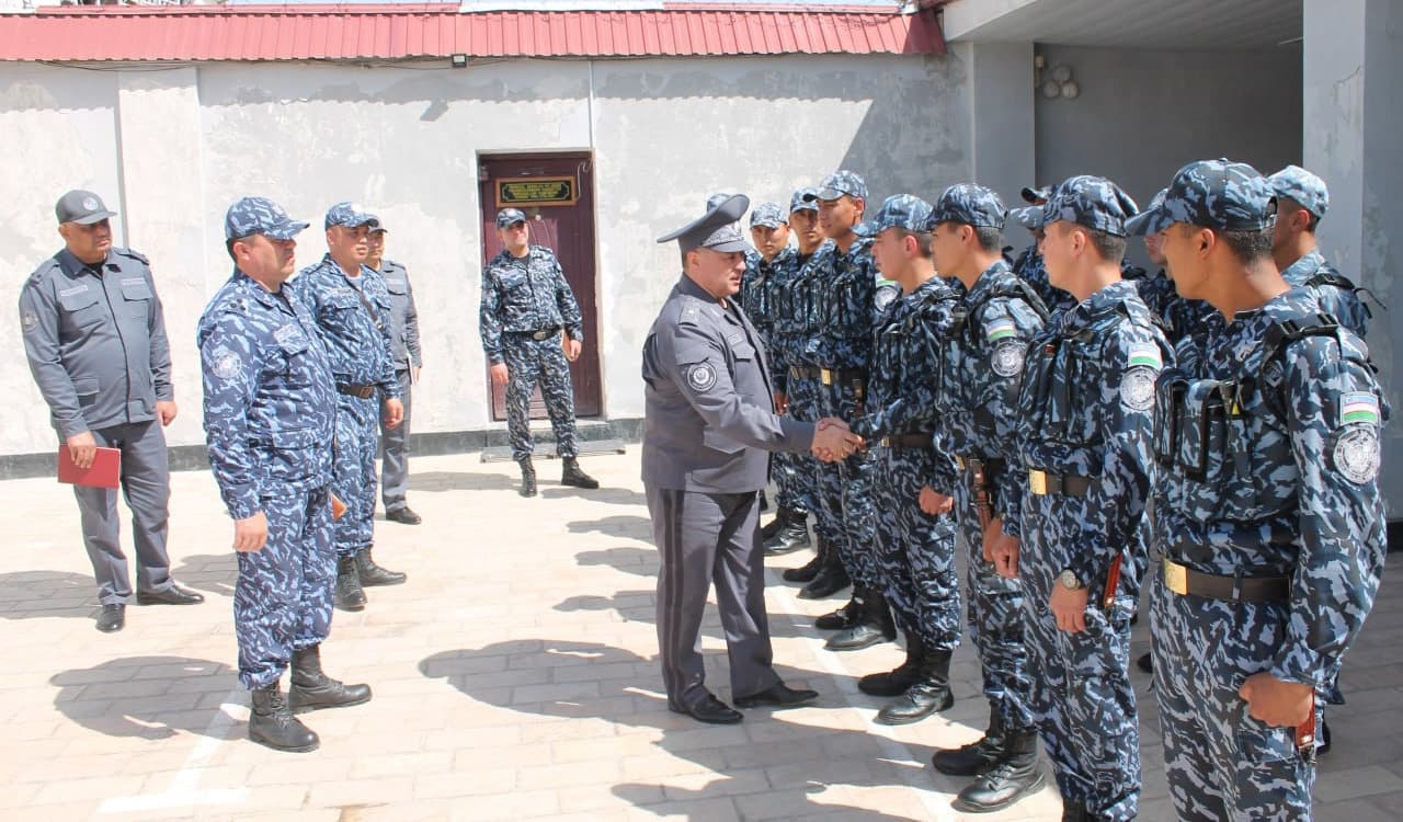 Ichki ishlar vaziri oʻrinbosari general-mayor Boxodir Mirzaraximov 7536-sonli harbiy qism hamda IIV JIED oltinchi mintaqaviy hudud 17-son JIEKga tashrif buyurdi