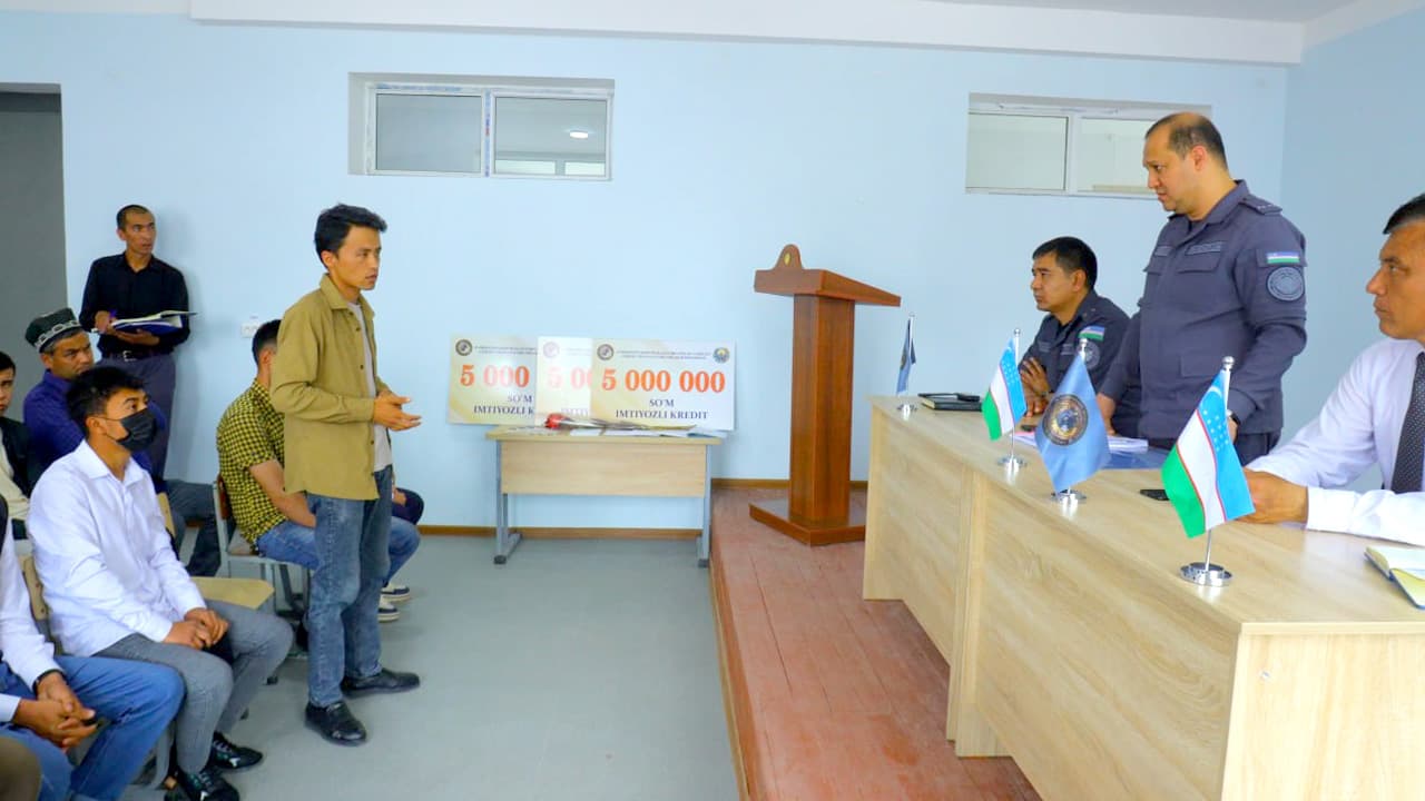 Андижон вилояти ИИБ бошлиғининг ўринбосарига бириктирилган Олтинкўл туманининг оталиққа олинган ёшлари билан учрашув ташкил этилди