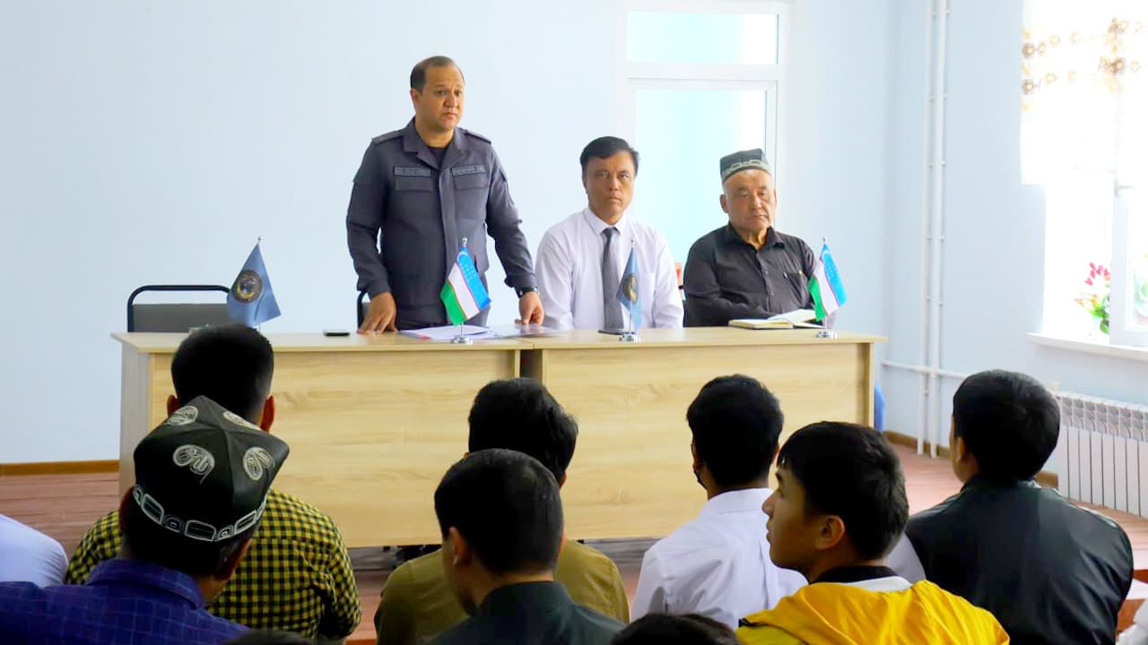 Андижон вилояти ИИБ бошлиғининг ўринбосарига бириктирилган Олтинкўл туманининг оталиққа олинган ёшлари билан учрашув ташкил этилди