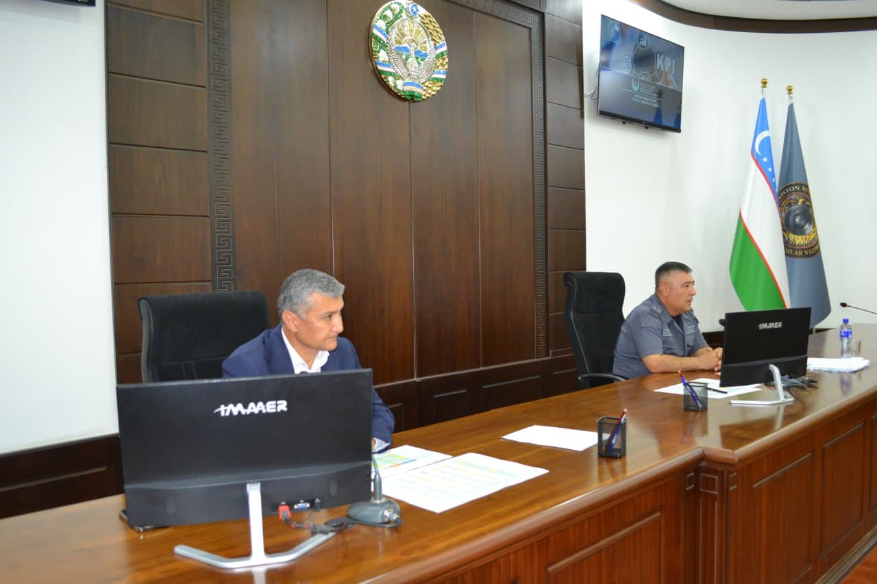 Под руководством начальника УВД Бухарской области с участием ответственных руководителей отраслевых служб и региональных ОВД организованы учебные занятия