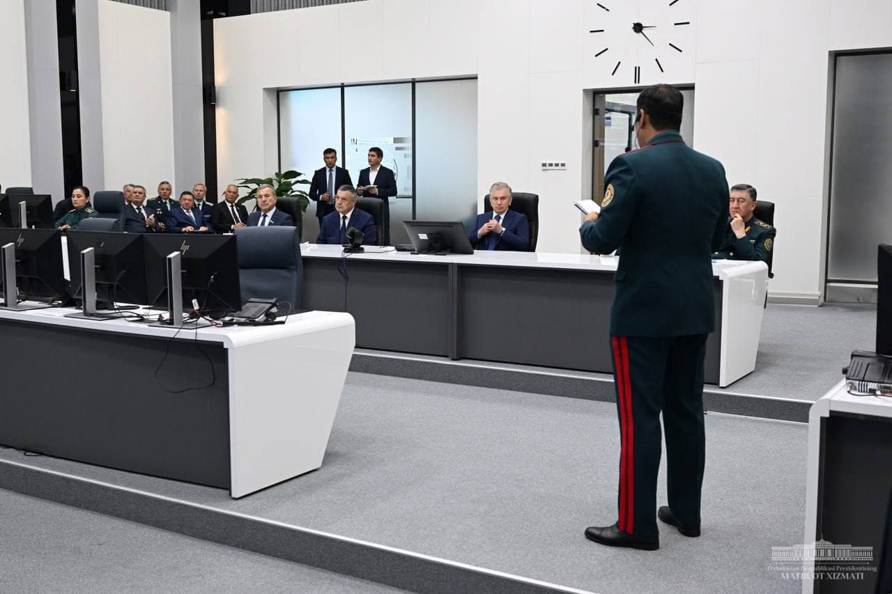 Президент ознакомился с проводимой работой в сфере общественной безопасности