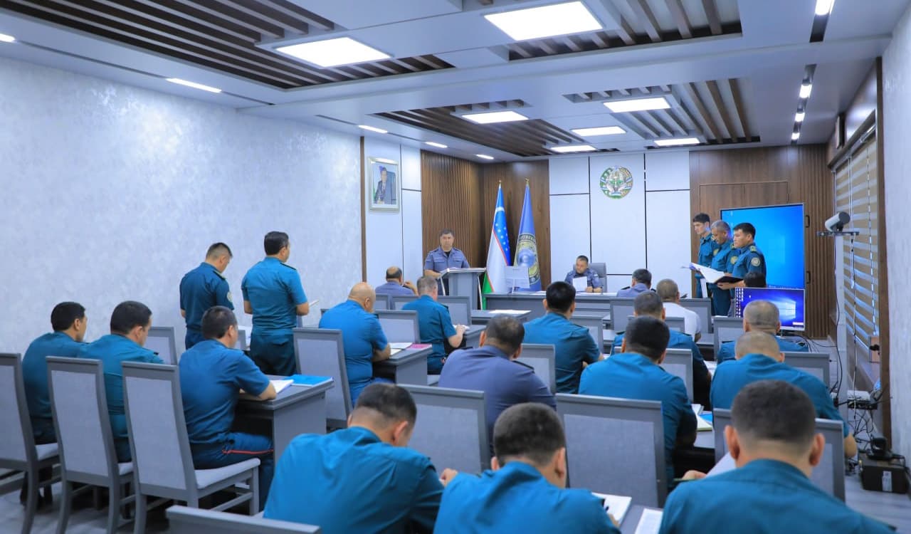 Начальником УВД Наманганской области полковником Шухратом Алиевым обсуждена деятельность правоохранительных органов