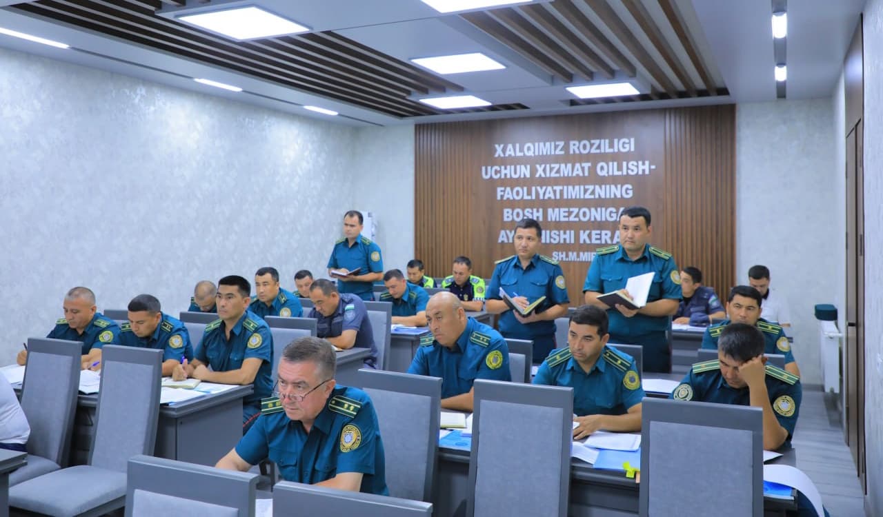 Начальником УВД Наманганской области полковником Шухратом Алиевым обсуждена деятельность правоохранительных органов