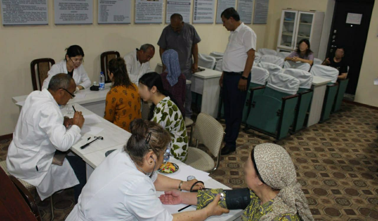 Лица, содержащиеся в следственном изоляторе Сырдарьи, прошли медицинское обследование