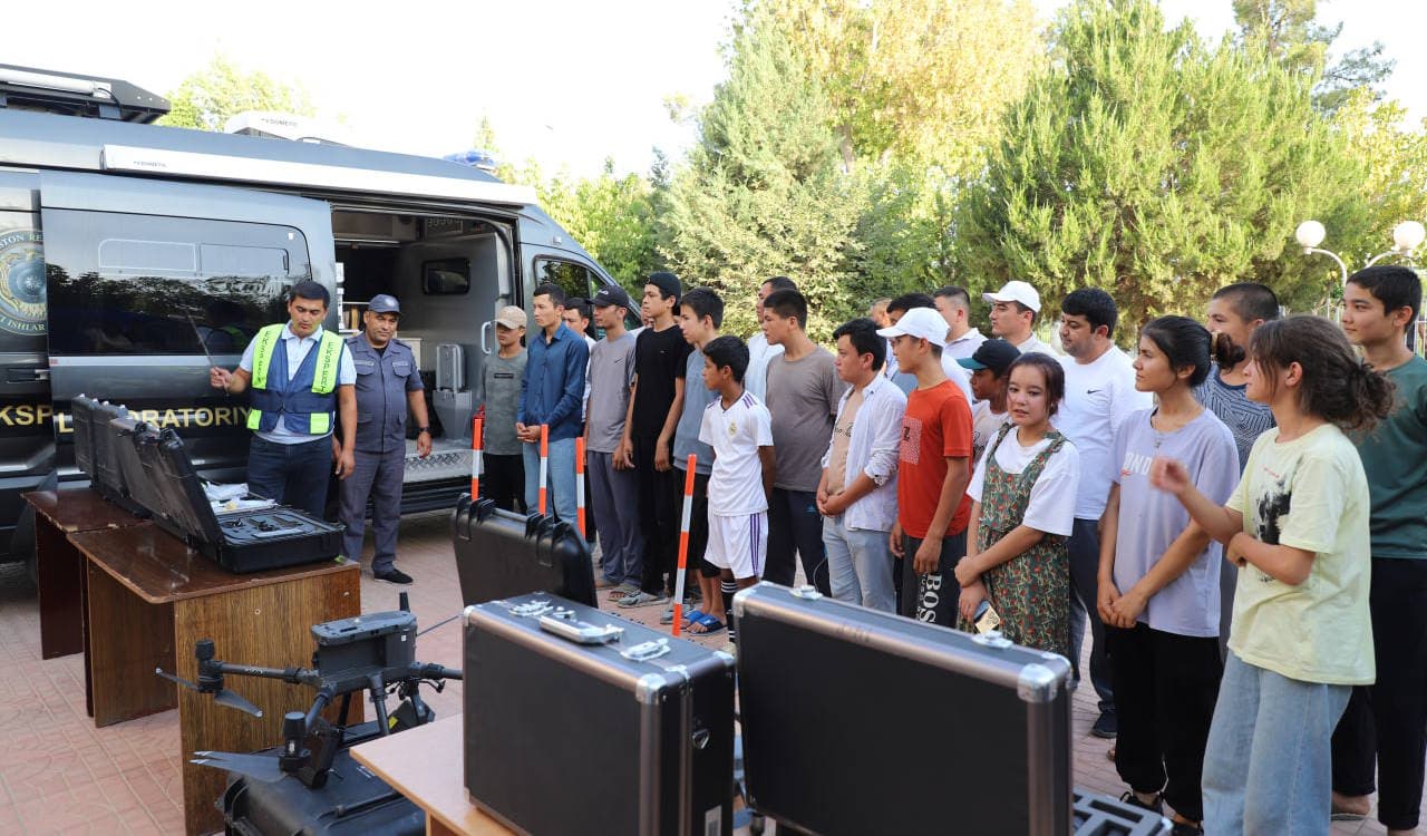 Surxondaryo viloyati Muzrabot tumanida IIB tomonidan “Otaliqqa olingan yoshlar” Ekspert-kriminalistika sohasi sir sinoatlari bilan tanishishdi