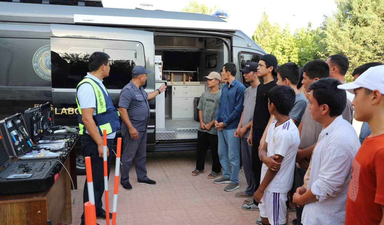 Surxondaryo viloyati Muzrabot tumanida IIB tomonidan “Otaliqqa olingan yoshlar” Ekspert-kriminalistika sohasi sir sinoatlari bilan tanishishdi