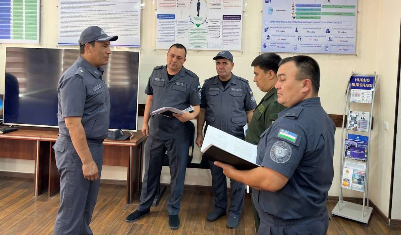 Ichki ishlar vaziri oʻrinbosari general-mayor Bekmurod Abdullayev Jizzax shahar 3-sonli ichki ishlar boʻlimi va “Madaniyat” MFY faoliyati bilan yaqindan tanishdi