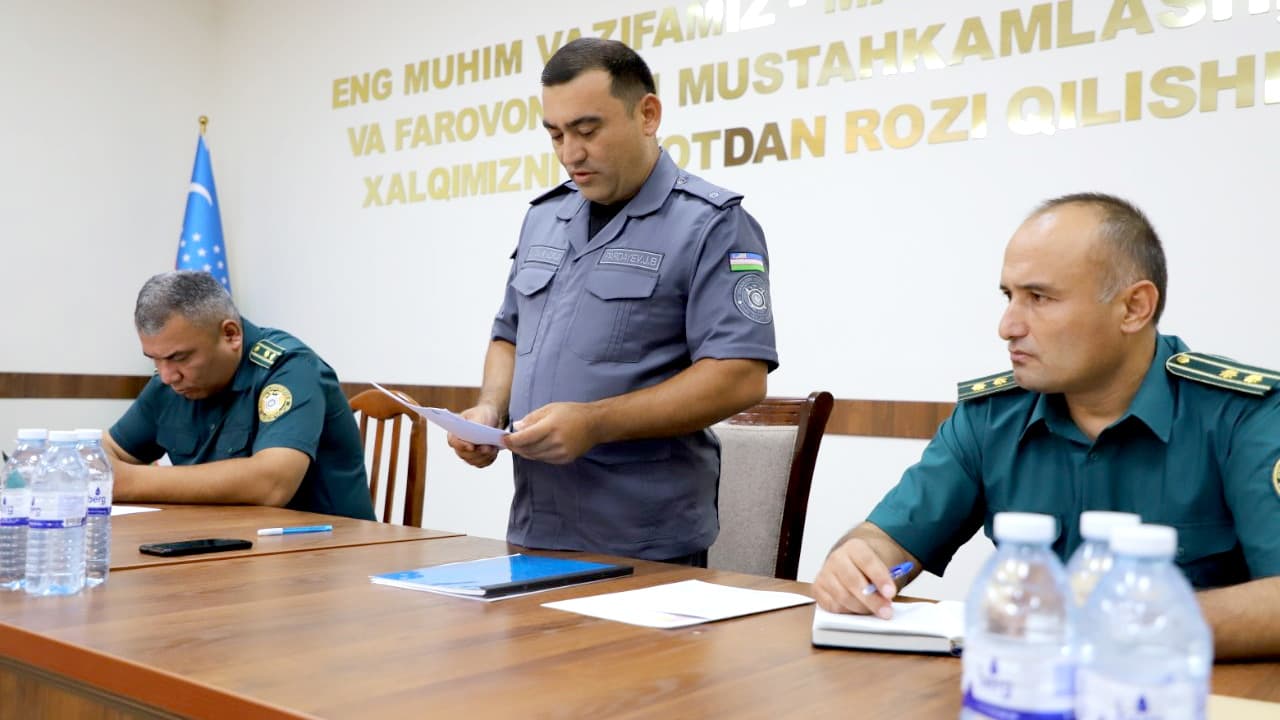 Surxondaryo viloyati IIBda “Eng yaxshi ekspert-kriminalist” koʻrik tanlovining viloyat bosqichi oʻtkazildi