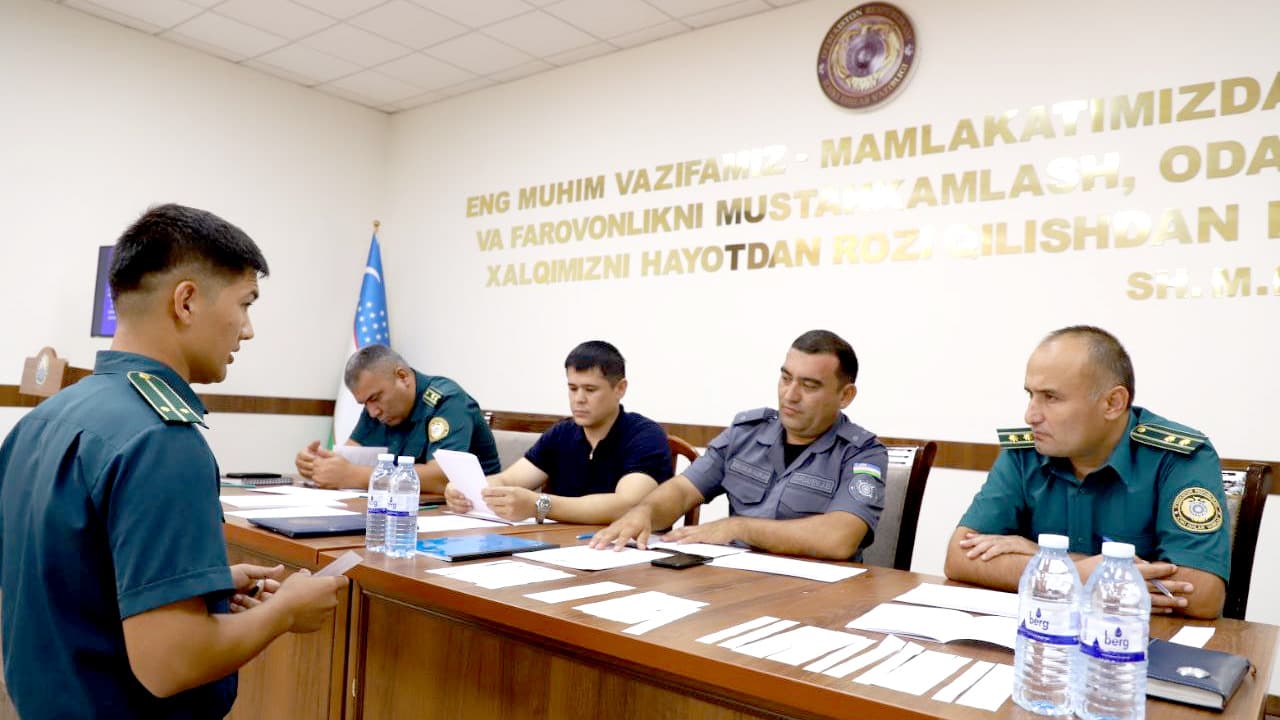 Surxondaryo viloyati IIBda “Eng yaxshi ekspert-kriminalist” koʻrik tanlovining viloyat bosqichi oʻtkazildi