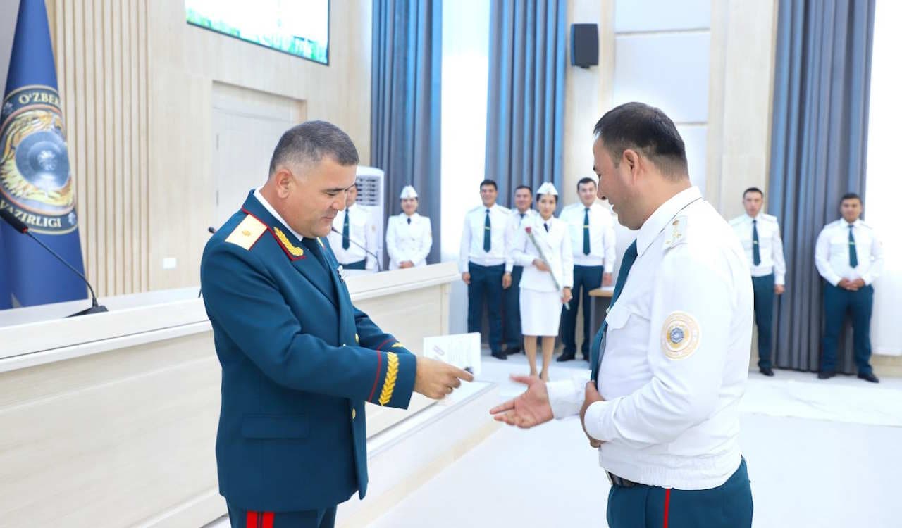 Тошкент вилояти ИИББда Мустақиллигимизнинг 33 йиллигига бағишланган тантанали байрам тадбири ўтказилди