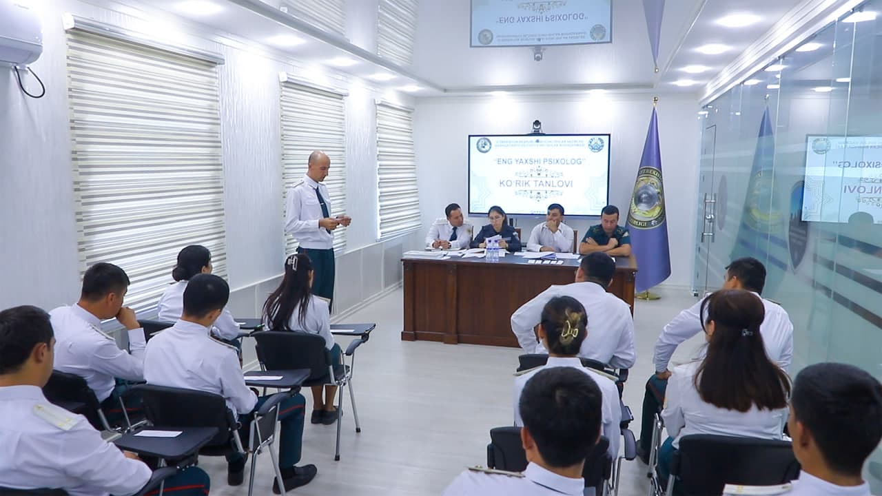 Qashqadaryo viloyati ichki ishlar organlarida faoliyat yuritayotgan psixolog xodimlar oʻrtasida “Eng yaxshi psixolog” tanlovi oʻtkazildi