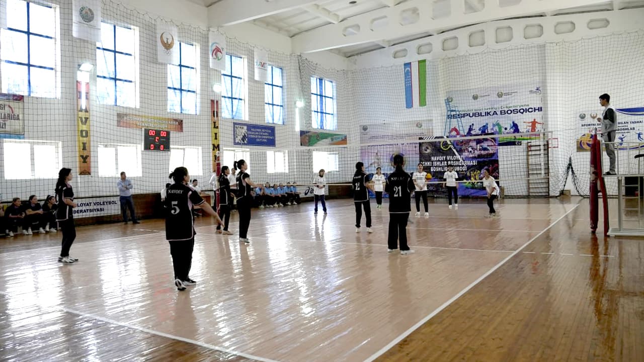 Navoiy viloyati IIB xodimalari ishtirokida voleybol musobaqasi oʻtkazildi