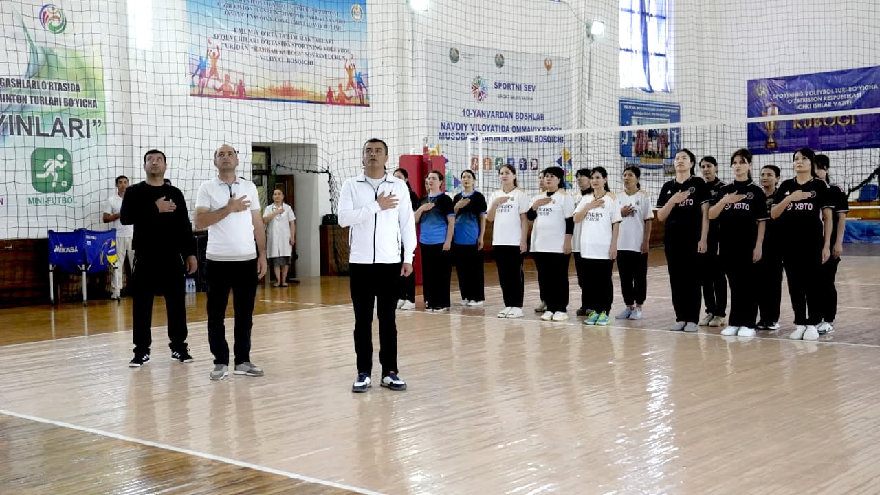 Navoiy viloyati IIB xodimalari ishtirokida voleybol musobaqasi oʻtkazildi