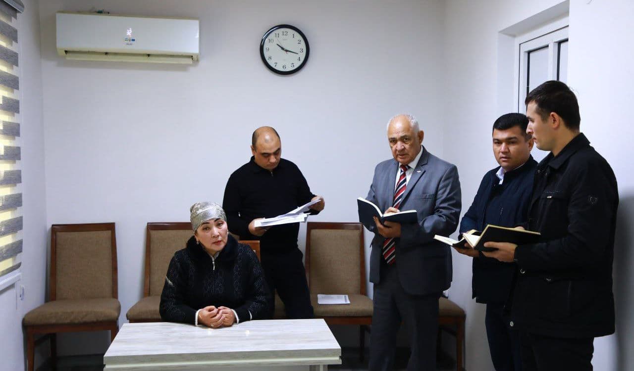 Samarqand viloyati IIB boshligʻi polkovnik Raxmat Mamatov tomonidan navbatdagi fuqarolar qabuli boʻlib oʻtdi