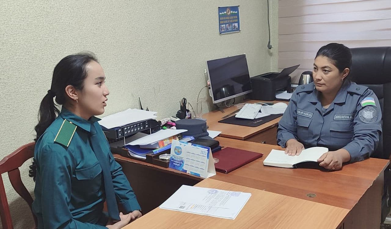 Andijon viloyati ichki ishlar organlarida xizmat olib borayotgan ayol xodimlarning ish faoliyatlari hamda yashash sharoitlari yaqindan oʻrganilmoqda