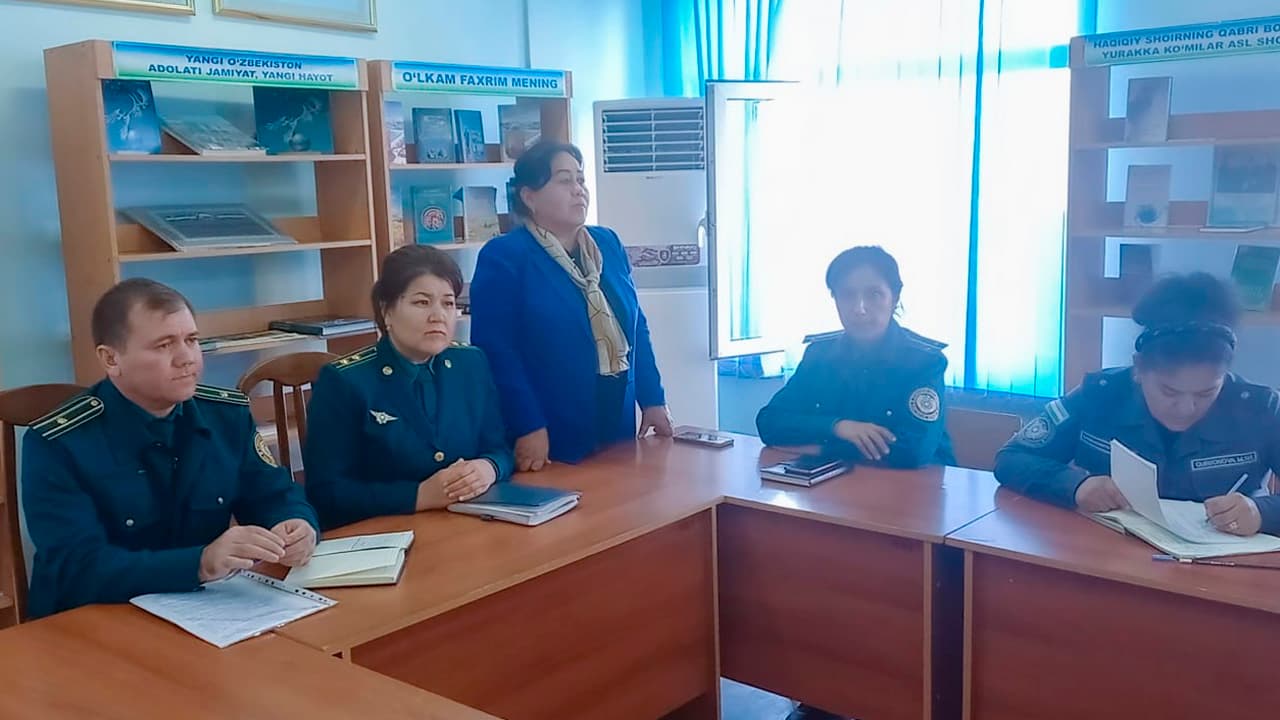 Қашқадарё вилояти Қарши шаҳар Болалар мусиқа ва санъат мактабида “Аёллар жиноятчилигини олдини олиш методикаси” мавзусида профилактик тадбир бўлиб ўтди