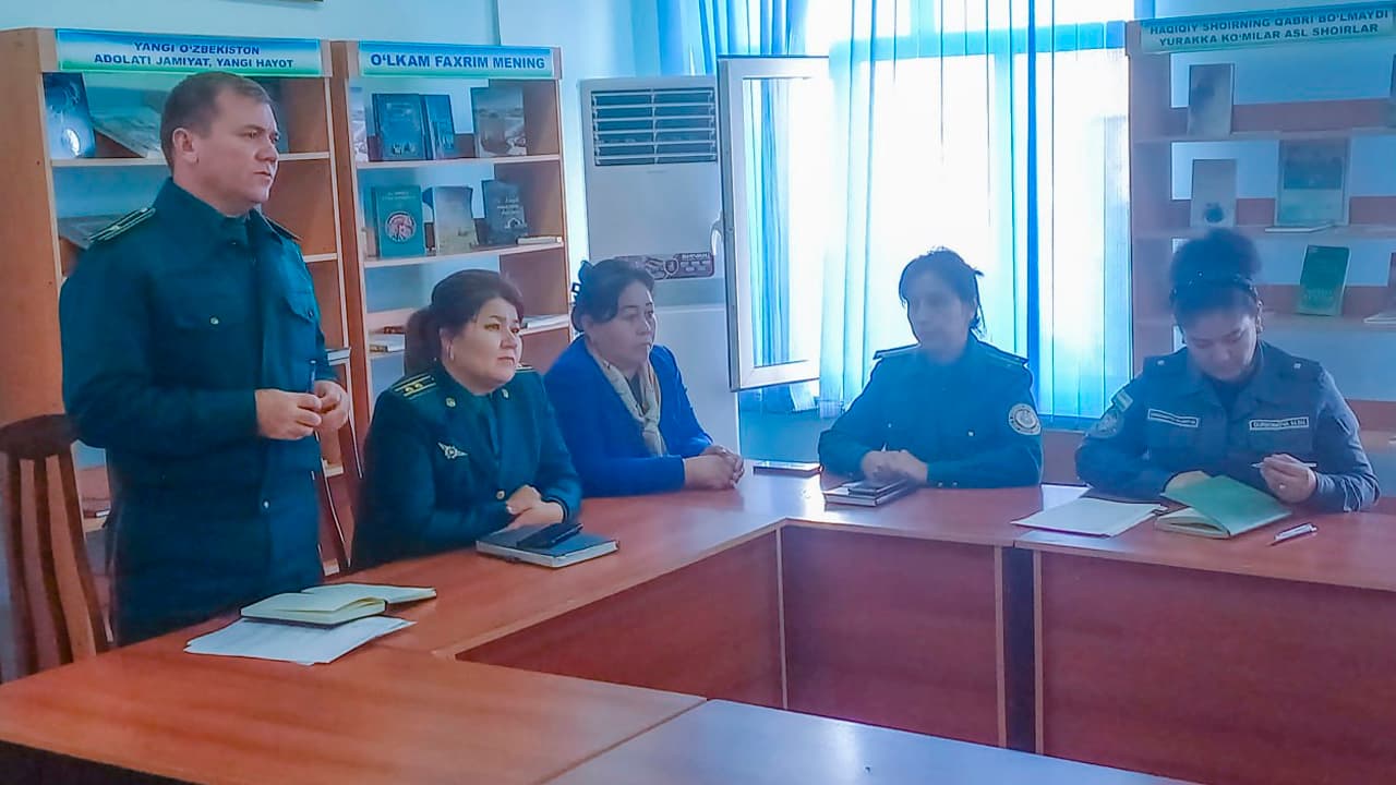 Қашқадарё вилояти Қарши шаҳар Болалар мусиқа ва санъат мактабида “Аёллар жиноятчилигини олдини олиш методикаси” мавзусида профилактик тадбир бўлиб ўтди