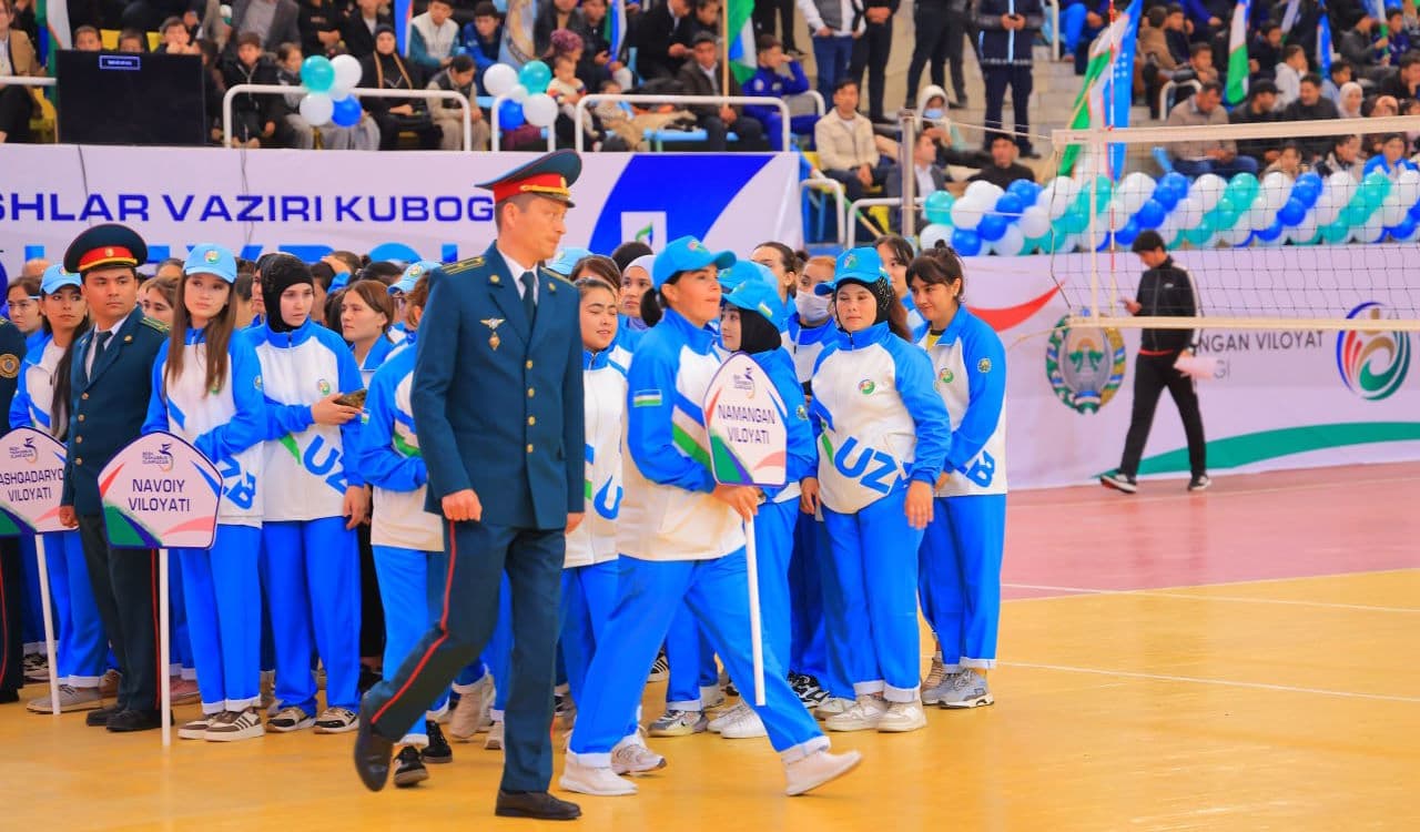 Наманган вилоятида «Беш ташаббус олимпиадаси» доирасида спортнинг волейбол тури бўйича Ички ишлар вазири кубогининг Республика босқичига старт берилди