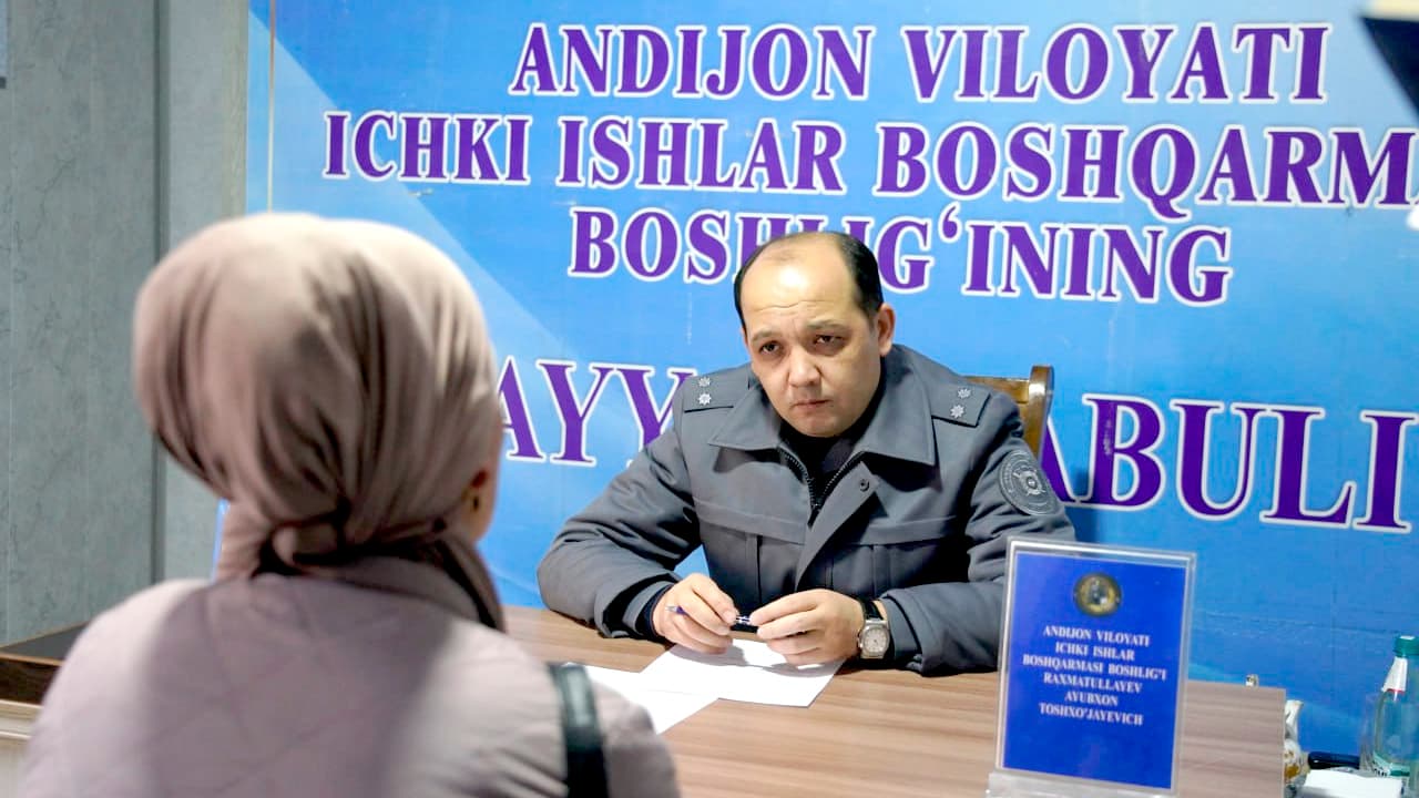 A mobile reception was organized in the Kurgan-Tepa district of Andijan region to address citizens' appeals on judicial and legal issues