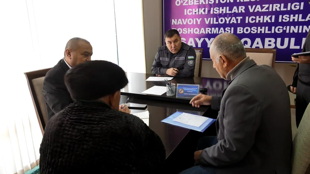 Navoiy viloyati Qiziltepa tumanida tashkil etilgan ommaviy sayyor qabulda koʻplab murojaatlar hal etildi