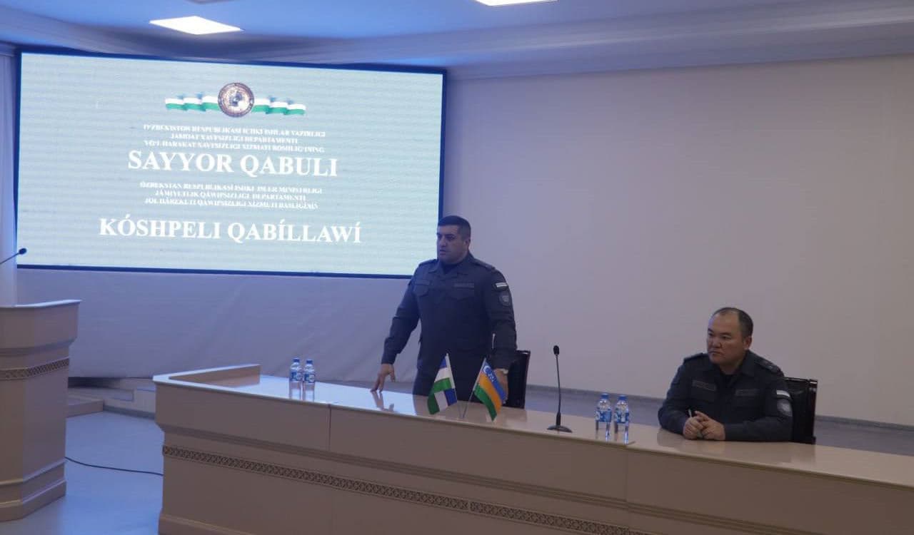 Начальник Службы безопасности дорожного движения ДОБ МВД полковник Шерзод Ибрагимов провел прием по вопросам безопасного движения