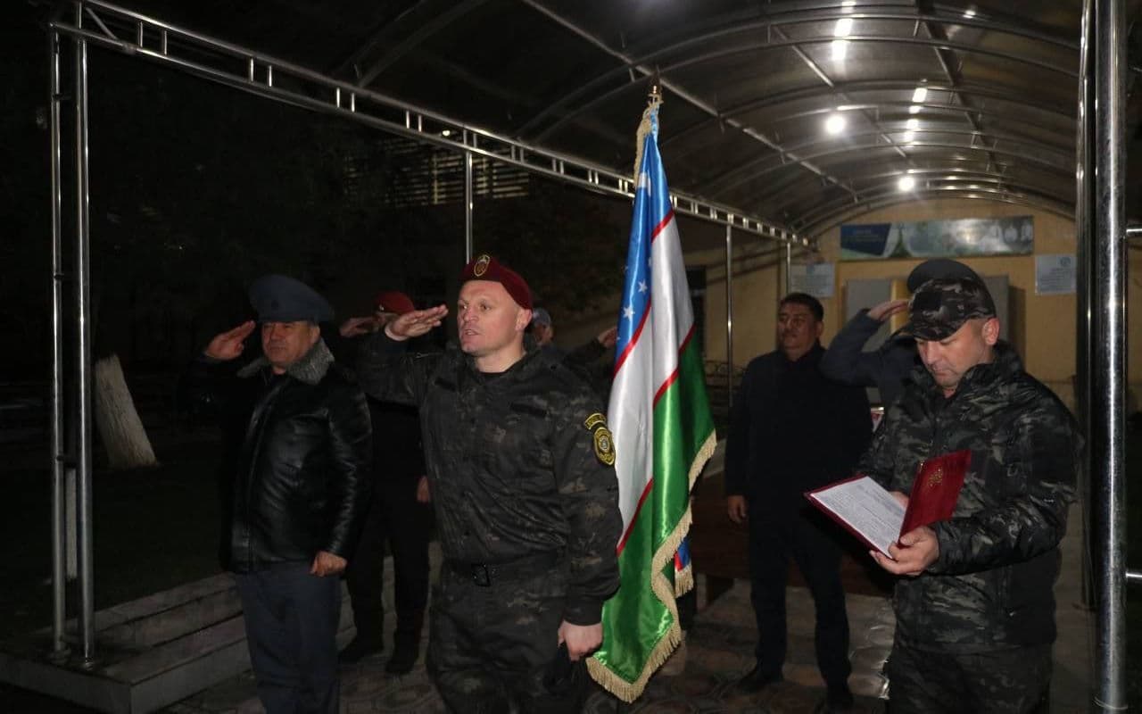 В УВД Самаркандской области состоялось торжественное мероприятие, приуроченное к 18-летию создания мобильных отрядов особого назначения МВД