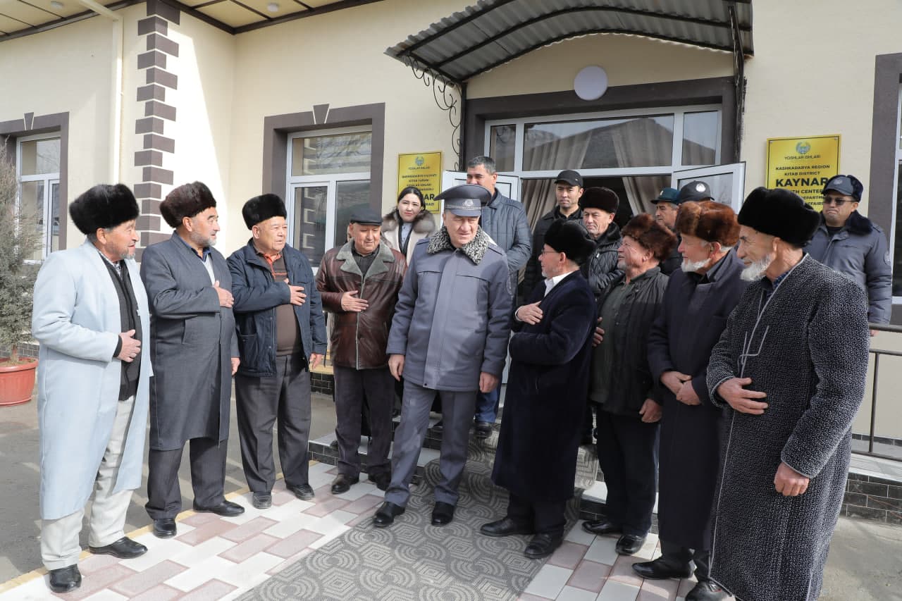 Ichki ishlar vaziri general-leytenant Poʻlat Bobojonov boshchiligida prokuratura, milliy gvardiya hamda hamkor tashkilotlarning masʼullari ishtirokidagi ishchi guruhning Qashqadaryo viloyatida oʻrganishlari davom etmoqda