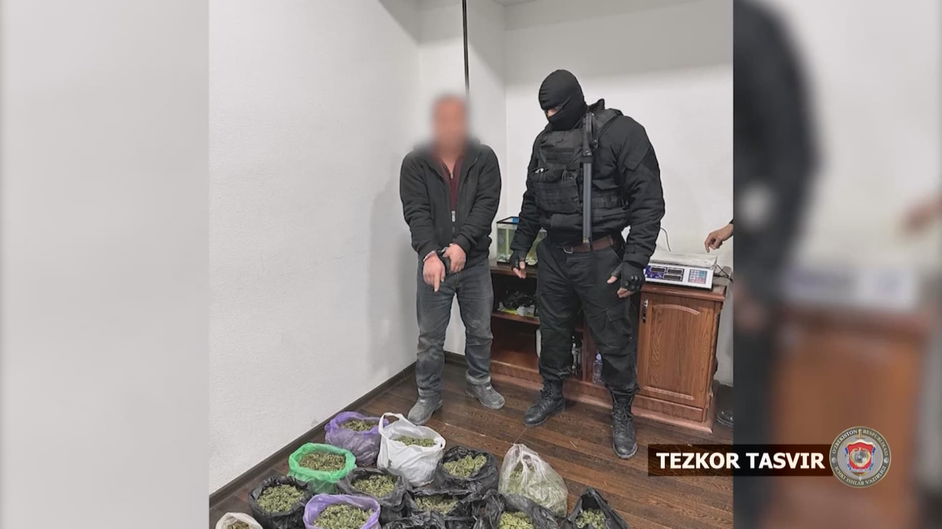 Samarkand Regional Internal Affairs Department operatives detained a person selling 5 kg of "marijuana" for 10,000 US dollars