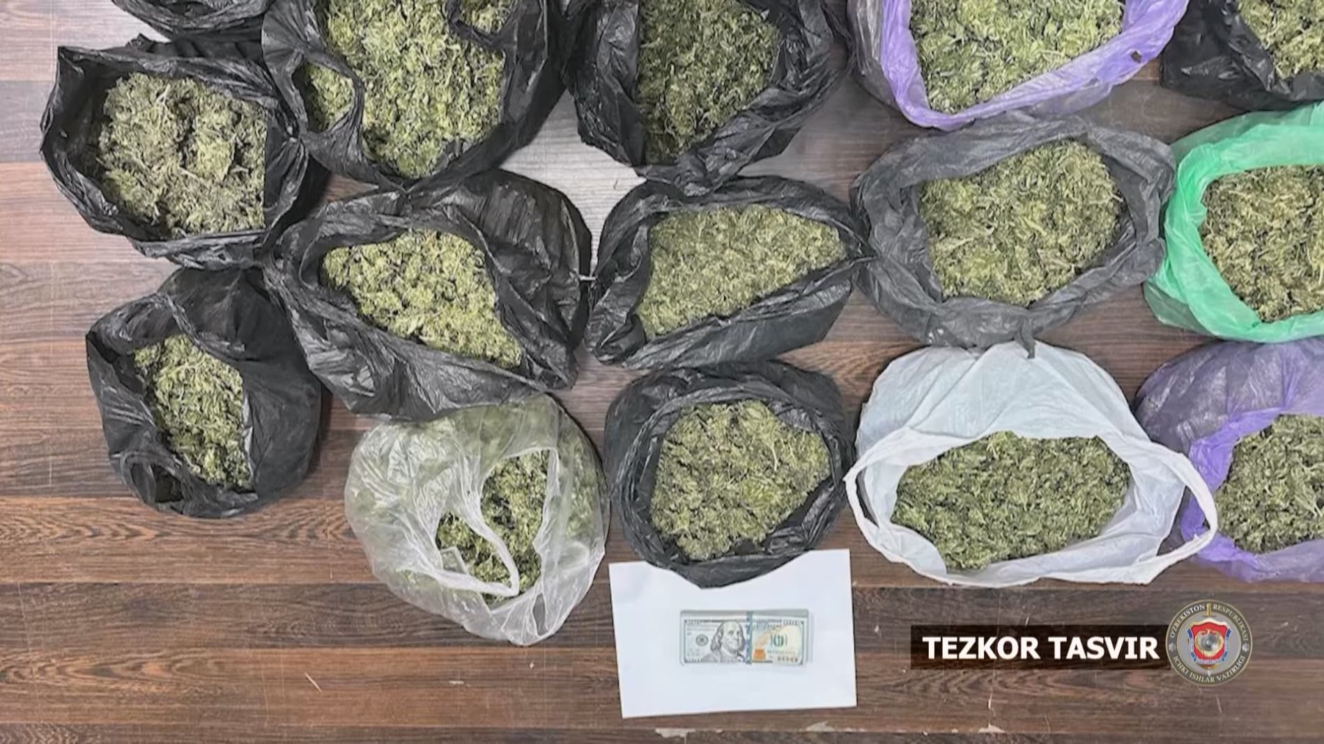 Samarkand Regional Internal Affairs Department operatives detained a person selling 5 kg of "marijuana" for 10,000 US dollars