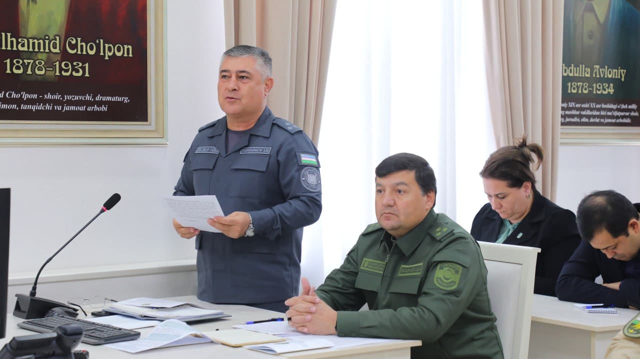 Миллий гвардия қўмондони бошчилигидаги ишчи гуруҳ Бухоро вилоятида ўз фаолиятини бошлади