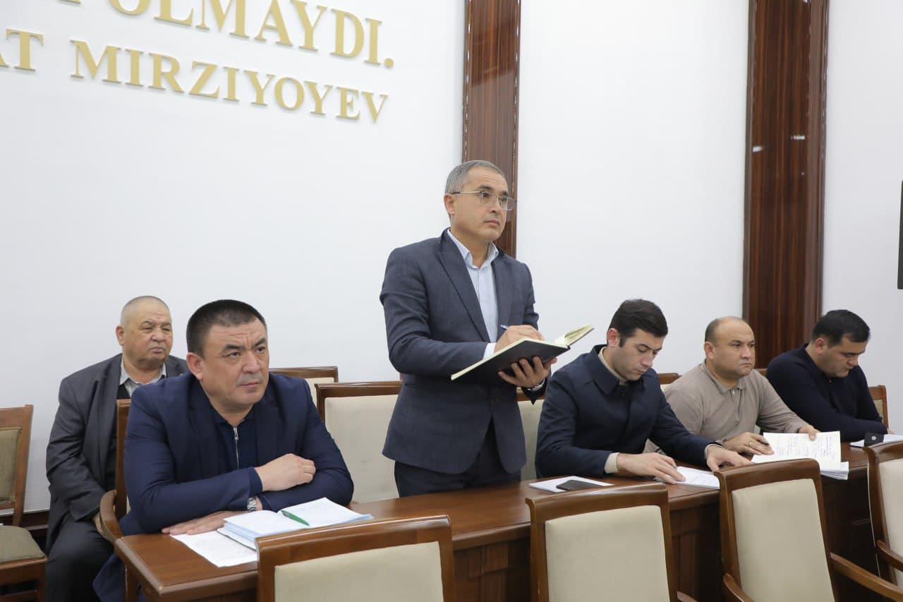 Minister of Internal Affairs Lieutenant General Pulat Bobojonov held a reporting meeting in Kashkadarya region