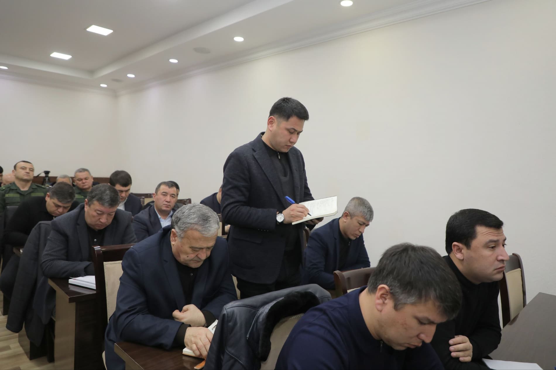 Minister of Internal Affairs Lieutenant General Pulat Bobojonov held a reporting meeting in Samarkand region