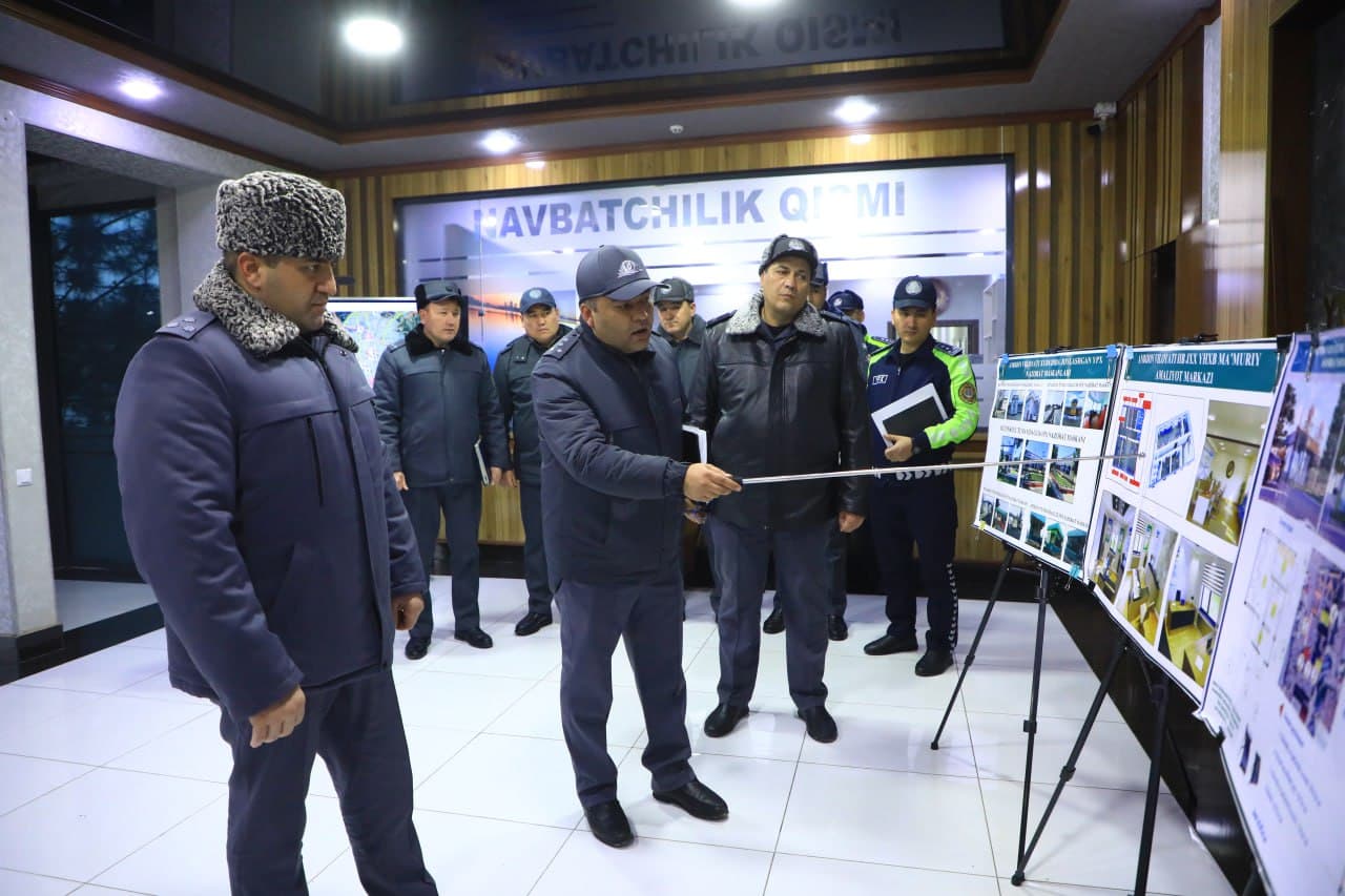 ИИВ Йўл ҳаракати хавфсизлиги хизмати раҳбари Андижонда ўрганиш ишларини олиб бормоқда