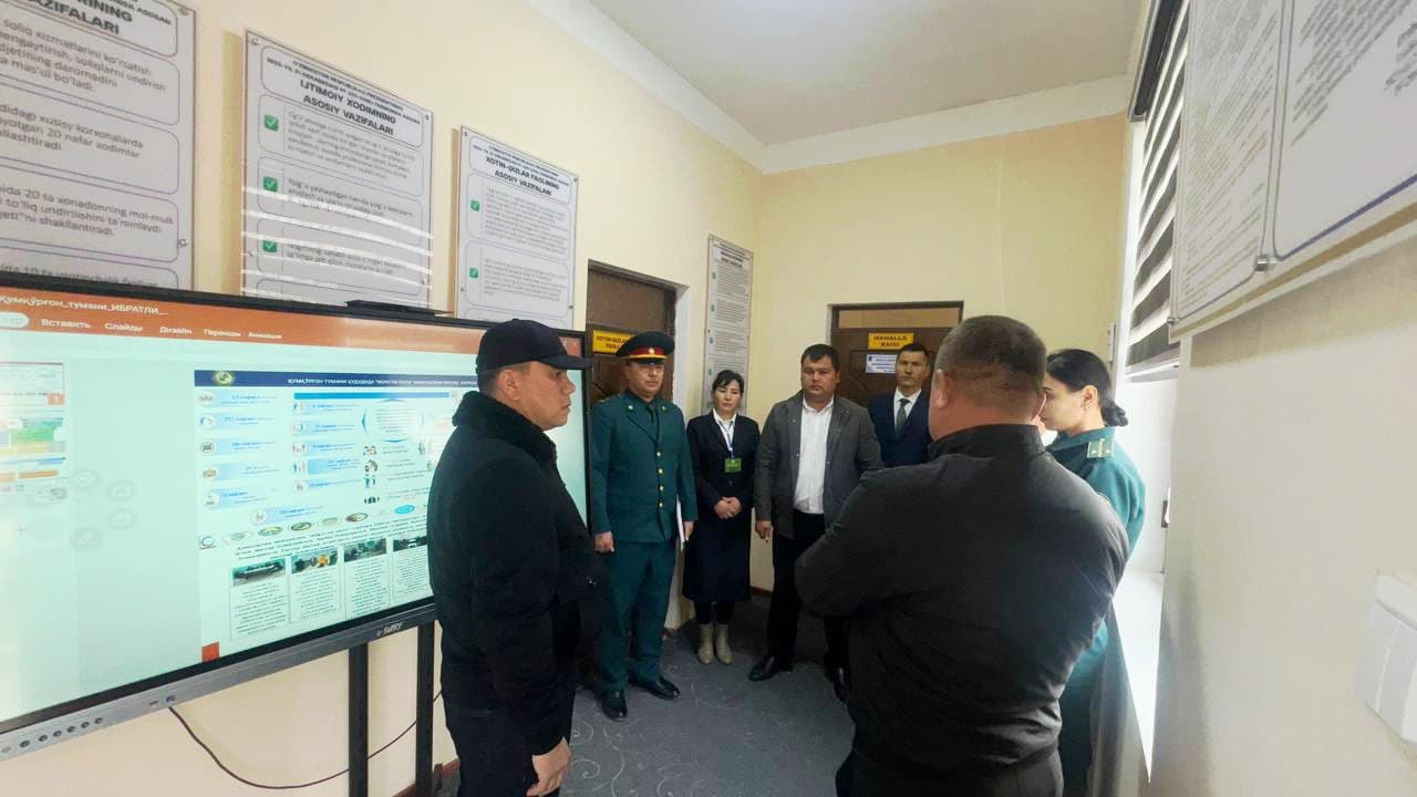 Respublika ishchi guruhining Surxondaryo viloyatida oʻrganishlari Termiz tumanida davom etdi