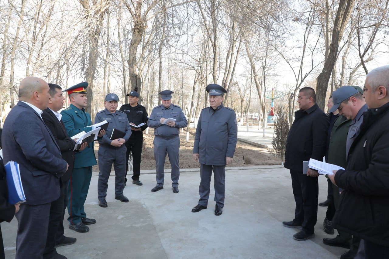 Ichki ishlar vaziri general-leytenant Poʻlat Bobojonov boshchiligidagi respublika ishchi guruhining Surxondaryo viloyatidagi oʻrganishlari davom etmoqda