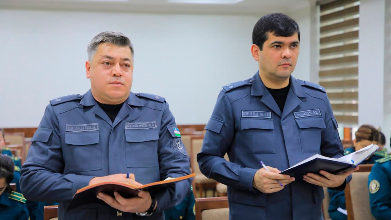 Colonel Rakhmat Mamatov, Head of the DIA of Samarkand region discussed the activities of inspectors on women's issues