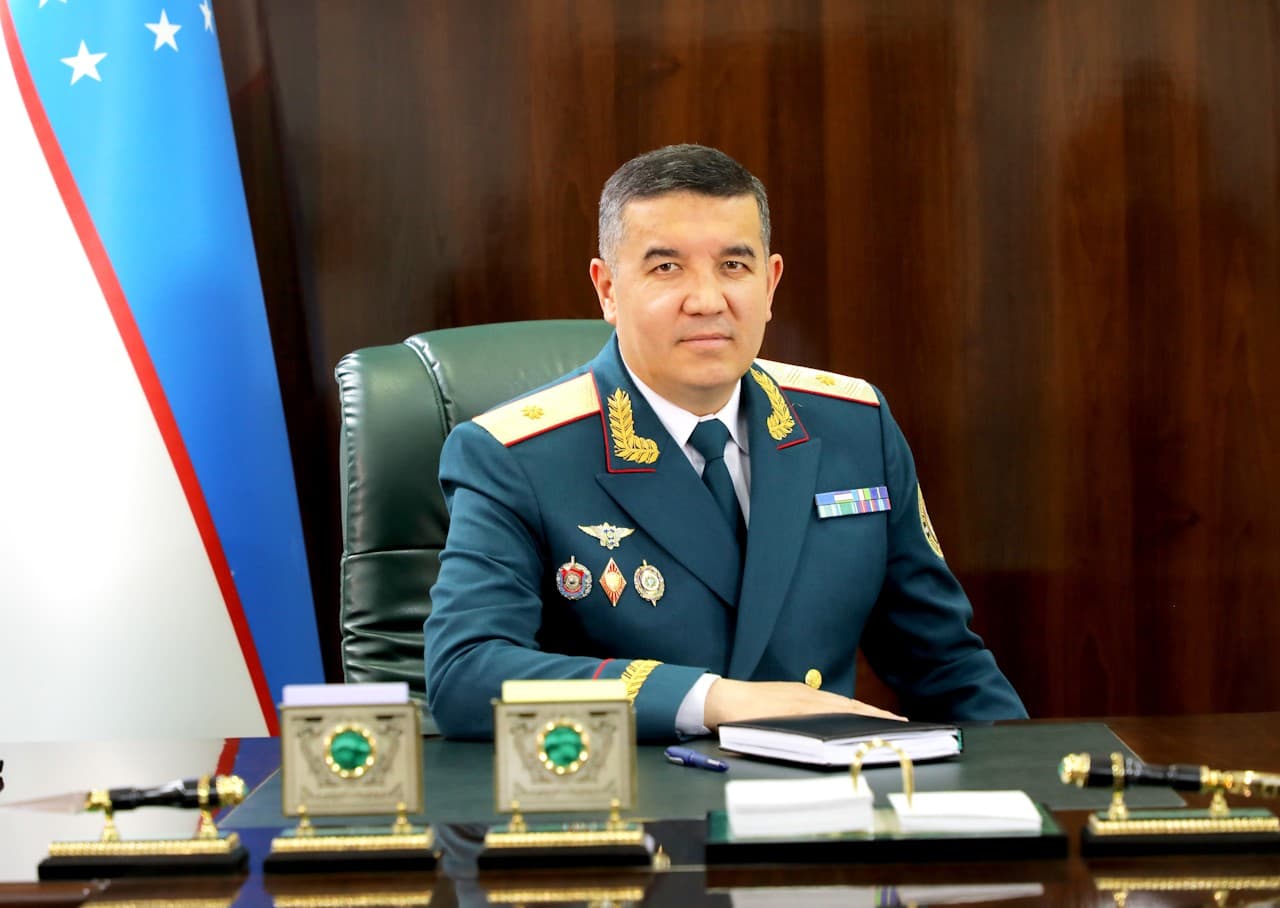 Congratulations of Major General Aziz Anvarovich Tashpulatov, Minister of the Internal Affairs of Uzbekistan, on the occasion of March 8 - International Women's Day