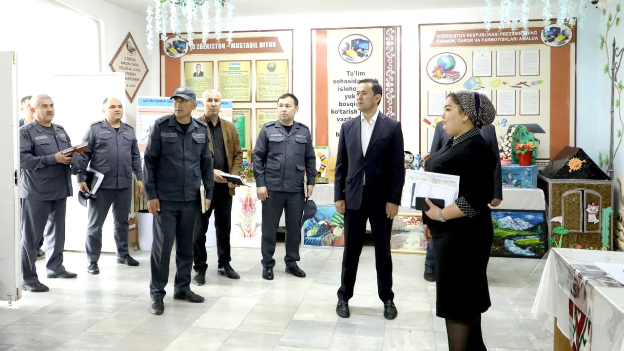 Navoiy viloyatida IIV masʼul xodimlari ishtirokida oʻquvchi-yoshlarni vatanparvarlik ruhida tarbiyalashga qaratilgan oʻrganishlar amalga oshirildi